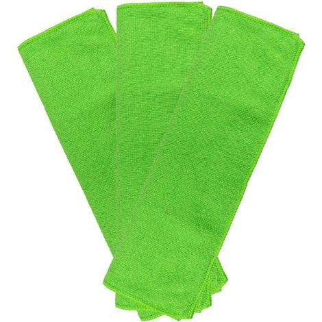 Accessorio per pulizia jbm set panni microfibra 3 pezzi assorbente lavabile