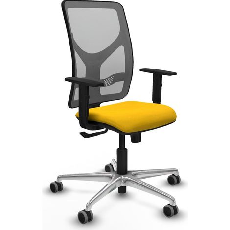 Silla de oficina piqueras y crespo Motilla gris malla cómoda (1/2)