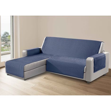 Copridivano Per Divani Con Penisola Lato Destro Modello Sphere Blu, misura190 cmcoloreBlu (1/4)