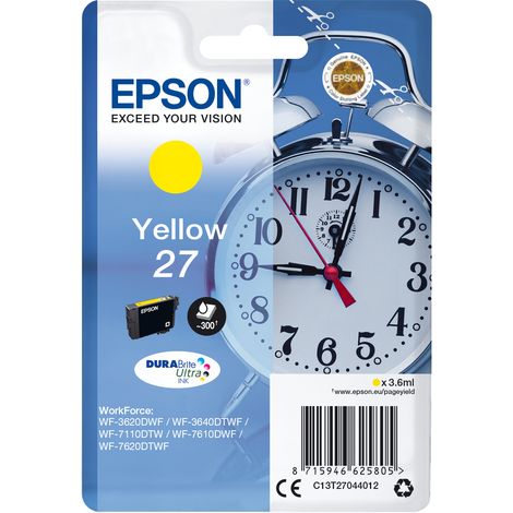 Epson Alarm clock C13T27044022 cartouche d'encre 1 pièce(s) Original Jaune (1/3)