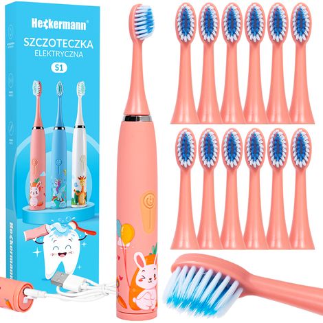 Cepillo de dientes infantil Heckermann S1 rosa