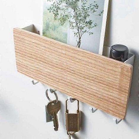 Porte-clés en bois, étagères murales, boîtes de rangement, cintres, organisateurs - (1/3)