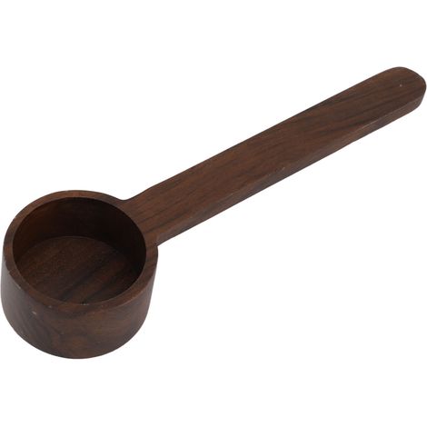 Cuillère à café en bois de noyer, doseur précis multifonction pour poudre et grains, design ergonomique durable noir (1/5)