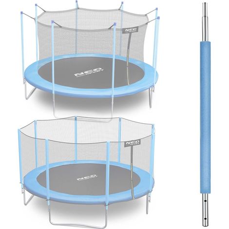Poteau inférieur pour trampoline avec filet externe et interne 8-15 pi bleu Neo-Sport (1/4)
