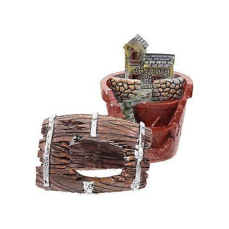 Stück Miniatur-Gartenornamente, Mini-Gartenpflanzgefäße, Puppenhaus-Gartendekorationen