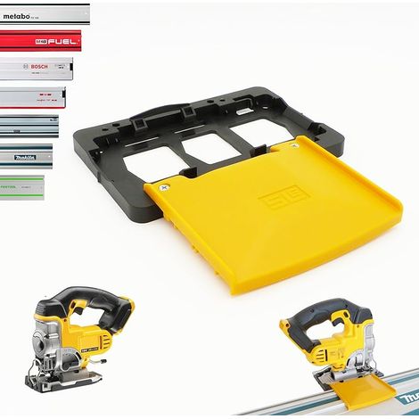 Adaptateurs de rail professionnels SLE pour scie sauteuse DEWALT DCS331, adaptateurs pour rail de Makita/Festool/Bosch/Mafell/Einhell/Milwaukee/Metabo