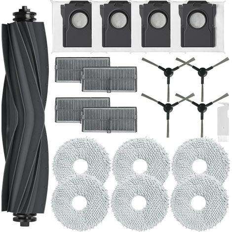 1 Kit Accessoires Dreame L10s Pro,L40,X30,Mova E30,1 Brosse Principale,4 Filtres,4 Brosses Latérales,Nettoyage Sol (1/5)