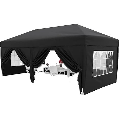 Abri de jardin, Design étanche, Protection UV, noir (1/2)