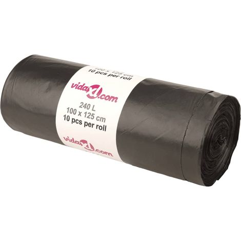 Bin Bags 150 pcs Black 240 L vidaXL