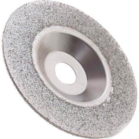Disco abrasivo de diamante de 4 pulgadas, grano 60, convexo, para amoladora angular.