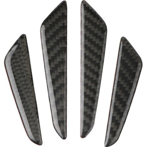 4pcs Garde Fibre de Carbone Bord Porte Pare-Chocs de Protection Inserts Couverture Voiture Universel (1/4)