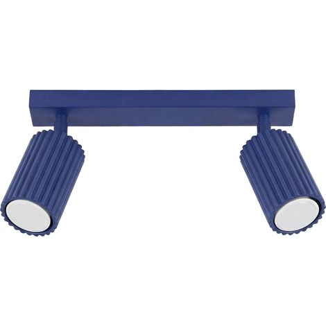 Plafonniers Karbon aluminium outremer 1xGU10 30cm Sollux (1/5)