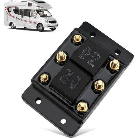 Relè per motore telone o verricello, spazzaneve, sollevatore - Modulo relè anteriore posteriore a sei terminali 12 V CC 80 A Tutti i prodotti per camion CH24452 5541100 (1/4)