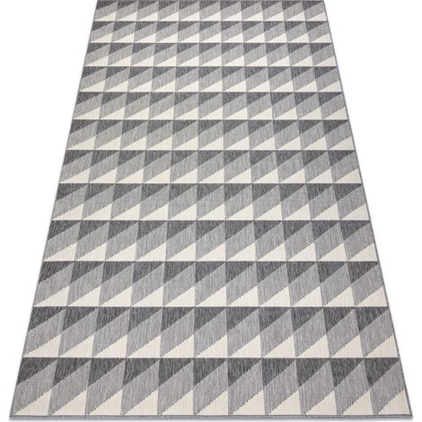 Teppich SPRING 20406332 Diamanten Dreiecke, geschlungen - grau  grey 140x200 cm