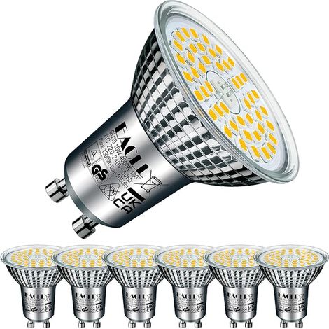GU10 LED Bulbs Neutral White 4000K, 10W Equivalent 140W, 1050 Lumens Non-Dimmable, Flicker-Free Illumination, Wide Beam 120° Spotlight, AC 230V Reflector Lamp (1/5)