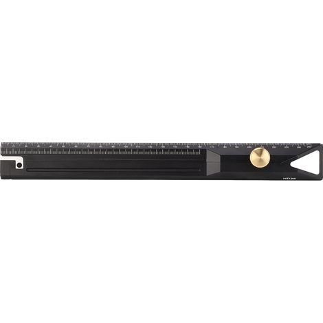 Règle de menuiserie de 250 mm de longueur et 150 mm de diamètre extérieur, en alliage d'aluminium, avec traceur multifonctionnel