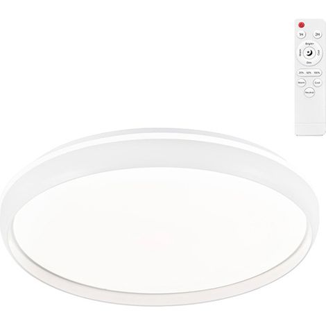 Plafoniera LED Circolare, Charly, 46 W, 3 temperature, 5060 Lm, Bianco, ø40 x 7 cm