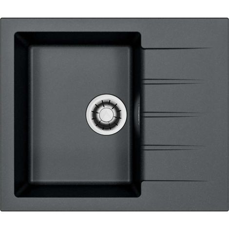 Alveus Cadit - Fregadero de granito 59x50 cm, Quick-Close, carbón 1149149 (1/3)