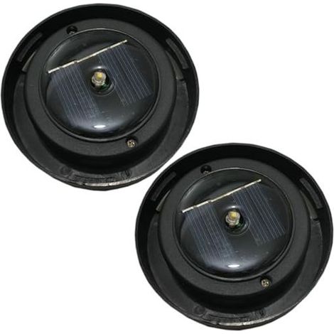 2 Pack de remplacement de lumière solaire, 3.2 Pièces de lumière solaire de remplacement étanche, Remplacement à LED blanc chaud Panneau solaire pour les lumières extérieures, décor de (1/5)