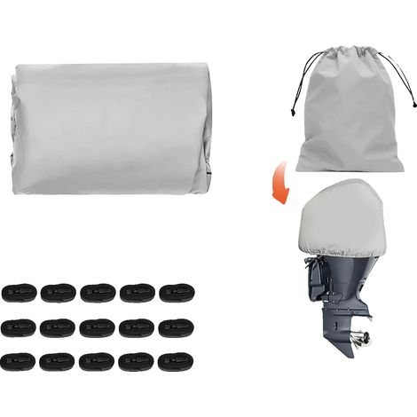Funda para pontón, material impermeable, ajuste seguro y regulable, para embarcaciones de 17 a 20 pies. (1/2)