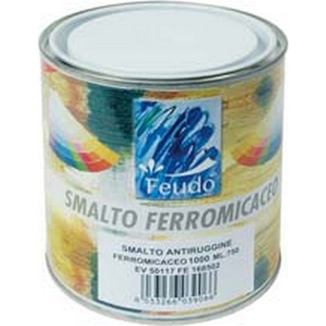 6PZ SMALTO SINTETICO FERROMICACEO (ANTI LACK) - ml.750 grafite RAL 1000
