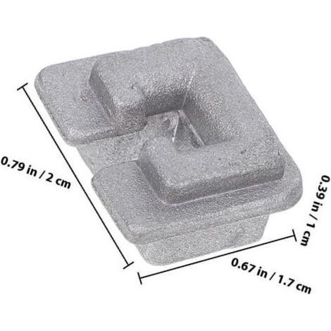 Lot de 10 Œillets de Tête de Coupe en Alliage d'Aluminium Remplacement Solide pour Débroussailleuse Accessoires Compatibles pour Tondeuse à Gazon Fixation Stable et Usage