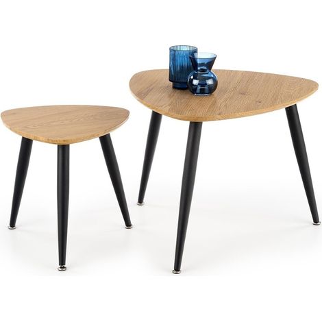 Conjunto mesa de centro Houston 1168 , 49x60x60cm, Diámetro: 0, MDF, Angular (1/5)