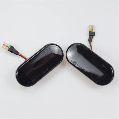 Zweiteilige LED-Tagfahrleuchten, dynamische gelbe Seitenblinker, kompatibel mit SEAT Ibiza 6L, Cordoba, Toledo, Leon und Ford C-Max, Fiesta, Focus MK2, Fusion, Galaxy (1/4)