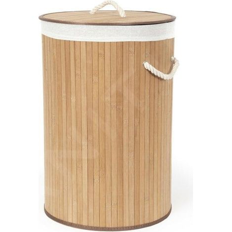 PANIER A LINGE ROND EN BAMBOU COMPACTOR - RAN5213 (1/5)