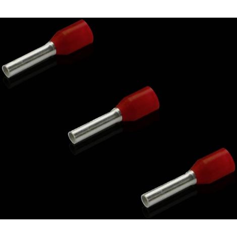 Rittal Terminales para cable Rojo 1,5 mm² 500 unidades