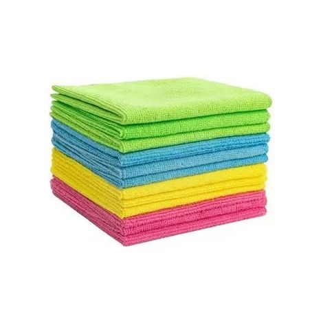 (Couleur aléatoire - 12 pièces) Chiffon de nettoyage en microfibre absorbant, essuie-vaisselle réutilisable, chiffon de nettoyage ménager, convient pour la cuisine, la salle de bain, la table, les fen (1/4)