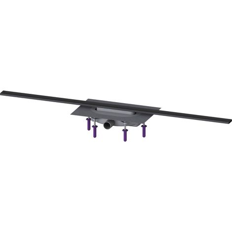 Kessel Duschrinne Linearis Infinity 60 Länge 1200mm DN 40 Megastop, Schwarz gebürstet (1/2)
