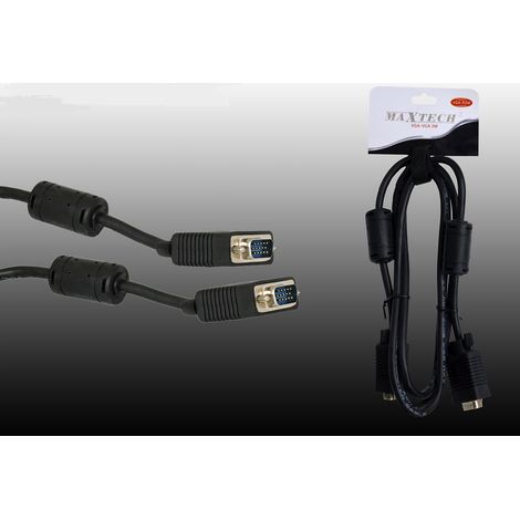 MaxTech - Cavo Vga-vga Per Monitor Tv Pc Computer Da 3 Metri Prolunga Cable Maxtech Vga-r3m -