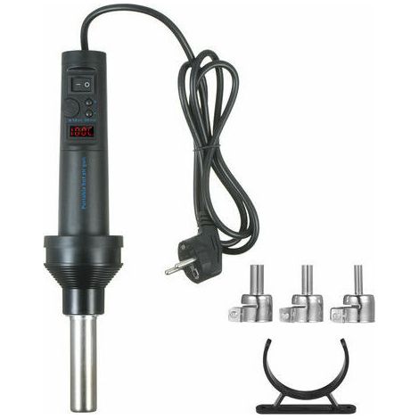 Ulisem 420W Mini Pistolet à Air Chaud Pistolet Thermique, écran Numérique, Température Et Débit D'Air Réglables Pour Le Bricolage, Le Thermorétractage, Le Séchage, Le Décapage De Peinture Etc