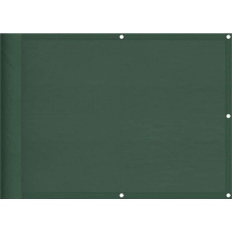 Écran de balcon vert foncé 75x800 cm 100% polyester oxford (1/5)