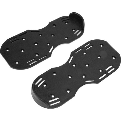 Scarificateurs de pelouse manuels, chaussures à pointes pour aérateur de pelouse avec boucle métallique, pour le jardinage, noirs (1/5)