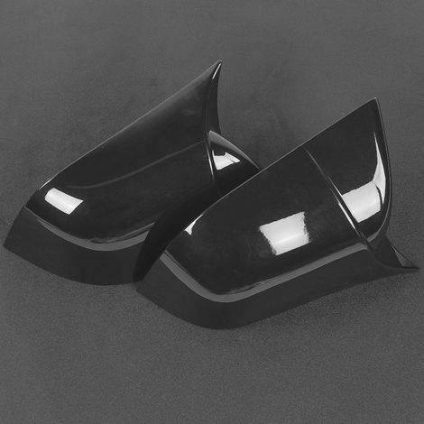 Coques de rétroviseurs gauche et droit noir brillant, compatibles avec Tesla Model 3 17"20 (1/5)