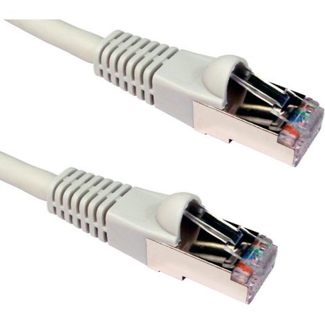 Tuyau blindé S/ftp Catégorie 6a/10g Pimf Losh ,05m Couleur Blanc
