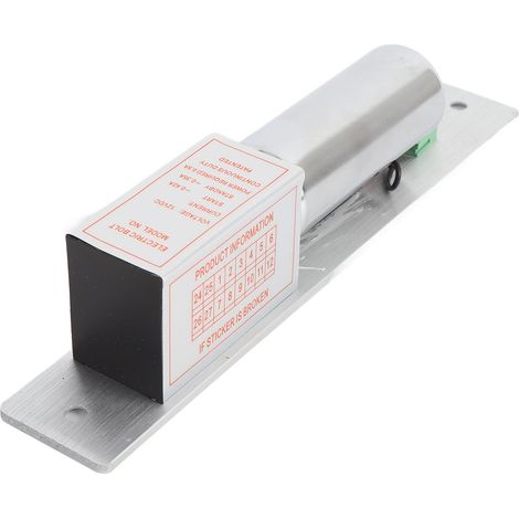 Verrou électrique à pêne tombant 12V en aluminium et acier inox auto-verrouillage magnétique à induction serrure électrique pêne dormant pour porte contrôle accès (1/5)
