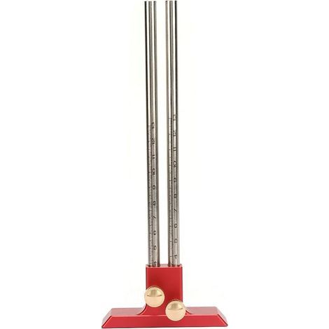 Outil de jauge à mortaise pour Le marquage du Bois, outil de scribe en bois à double tête de règle de scripteur de menuiserie en acier inoxydable pour menuisier (1/5)