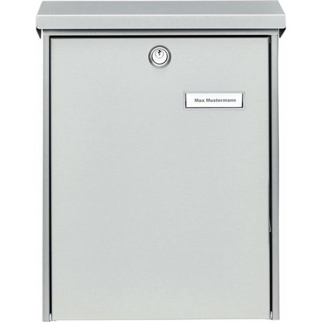 Cassetta postale BURG-WÄCHTER Oslo 3767 NI H.400mm L.300mm P.110mm VA DIN C4 - OSLO 3767 NI (1/4)