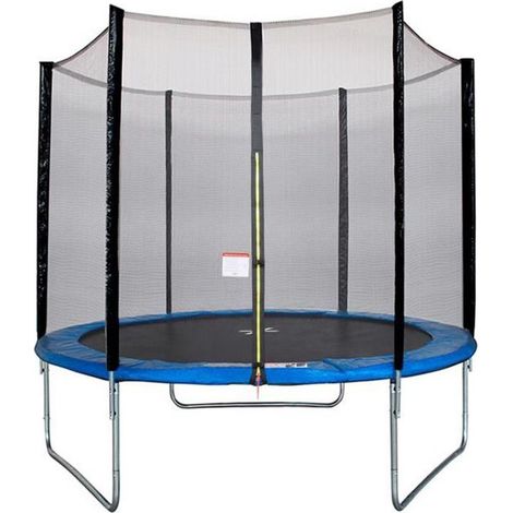 Trampoline Ø 250 cm MAXI ECO - Bleu - KANGUI - Avec Filet (1/5)