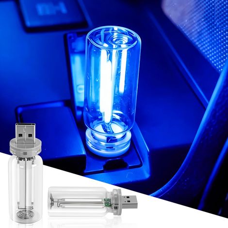 Lot de 2. Créez une ambiance chaleureuse dans votre véhicule ou votre tente grâce à leur douce lumière activée par le toucher. Idéal pour la navigation nocturne ou pour se détendre. Bleu. Convient pou (1/5)