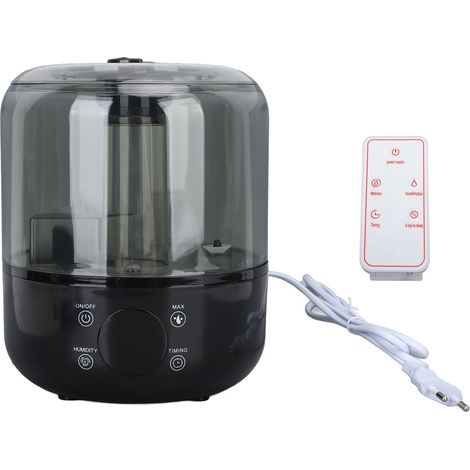 3-Liter-Ultraschall-Luftbefeuchter, leise, großes Fassungsvermögen, Doppelnebelfunktion, schwarz, EU-Stecker (1/5)