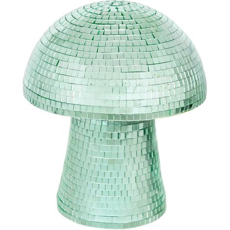 Fungo natalizio rosa e verde in stile disco, altezza 18 cm - Feeric lights & christmas (1/5)