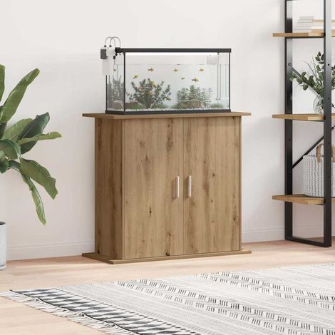 vidaXL Aquarium Stand Artisan Oak 81x36x73 cm Engineered Wood