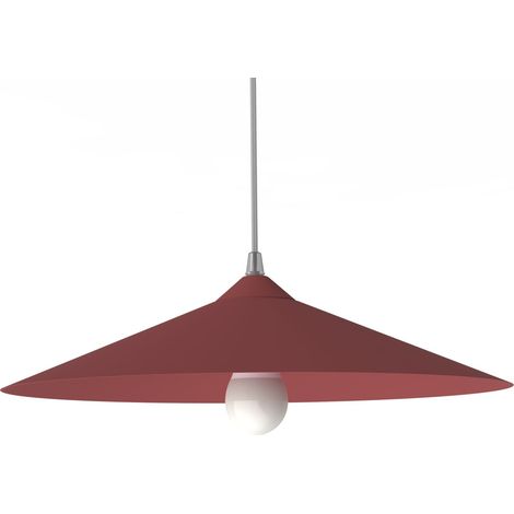 LUMICOM CHAPEAU Sospensione, 1XE27, max 42W, metallo, rosso cowhide, D40cm
