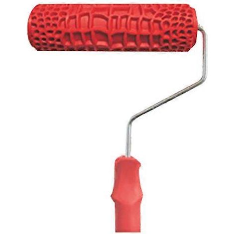 Rouleau à peinture en imitation peau de crocodile de 18 cm avec manche pour la décoration murale (1/2)