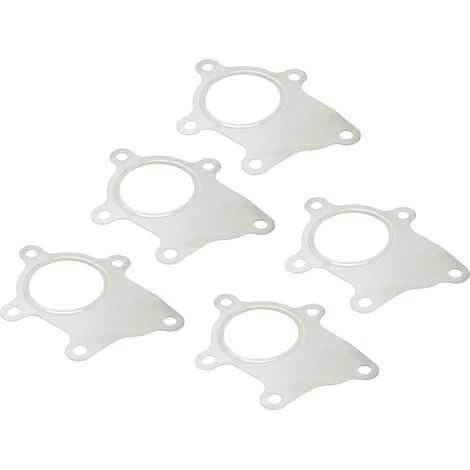 Joint de bride turbo 10 pièces, joint métal bride hybride acier inox, boulon remplacement T3/T4 T3 T04E (1/5)