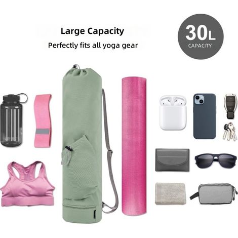 Sac de tapis yoga multifonctionnel, à dos voyage sport format portable pour ranger votre (1/4)